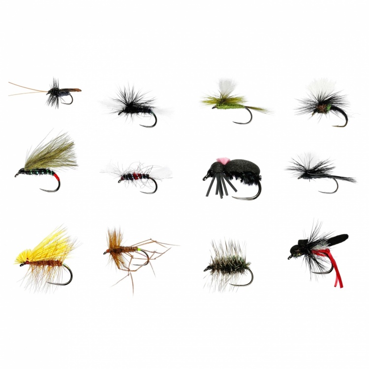 Caledonia Flies Barbless May Stillwater Dry Collection Fishing Fly Assortment